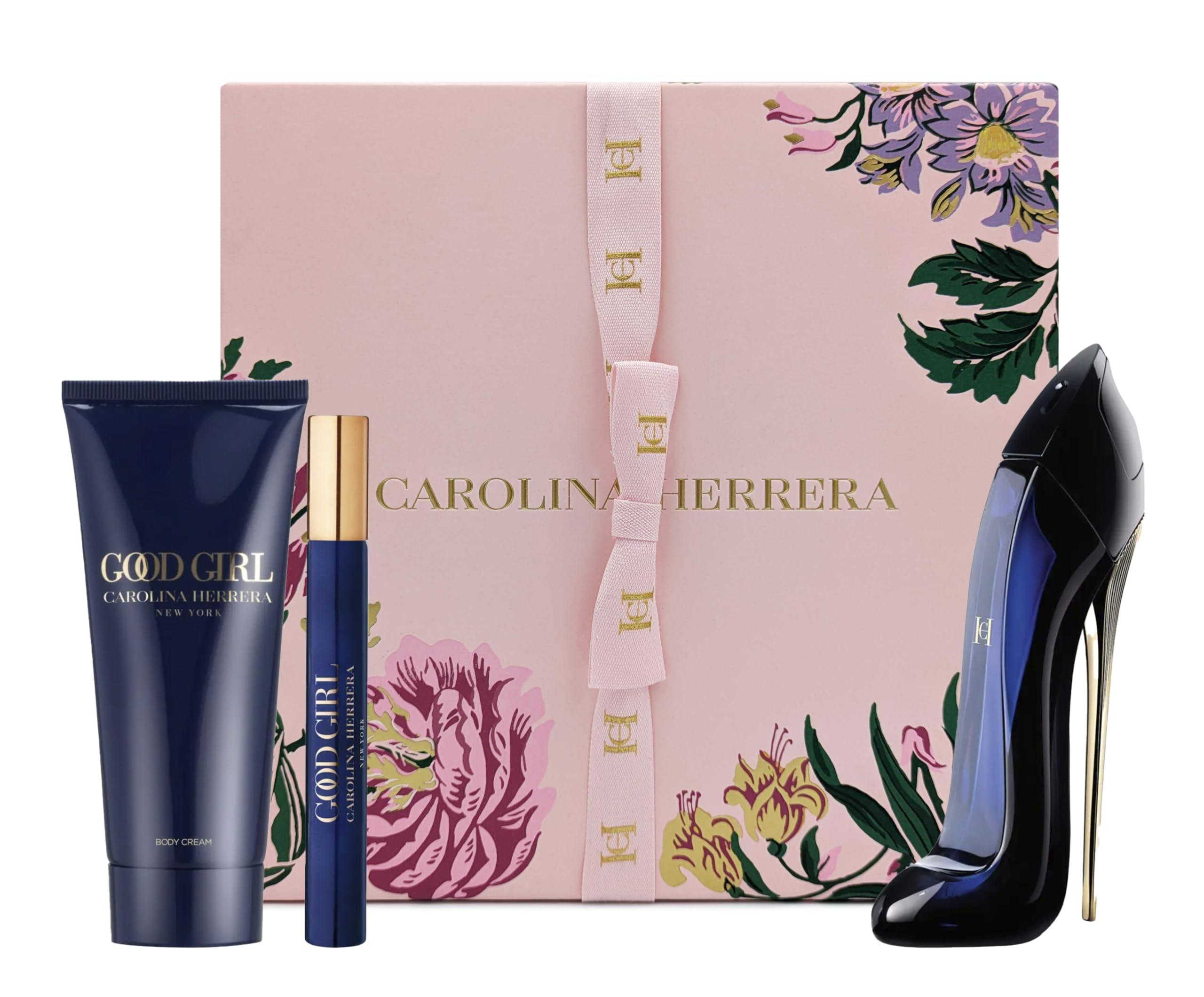 Carolina Herrera Good Girl 3-Piece Gift Set for Women – EDP 2.7 oz + Body Lotion 3.4 oz + Mini EDP 0.3 oz