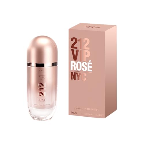 Carolina Herrera 212 VIP Rosé for Women – Fresh Champagne Rosé, Peach Blossom, 2.7 Oz EdP