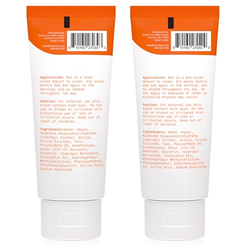 Carpe Sweat Absorbing Hand & Foot Lotion Bundle — 3 Hand Tubes & 3 Foot Tubes (Dermatologist-Recommended)