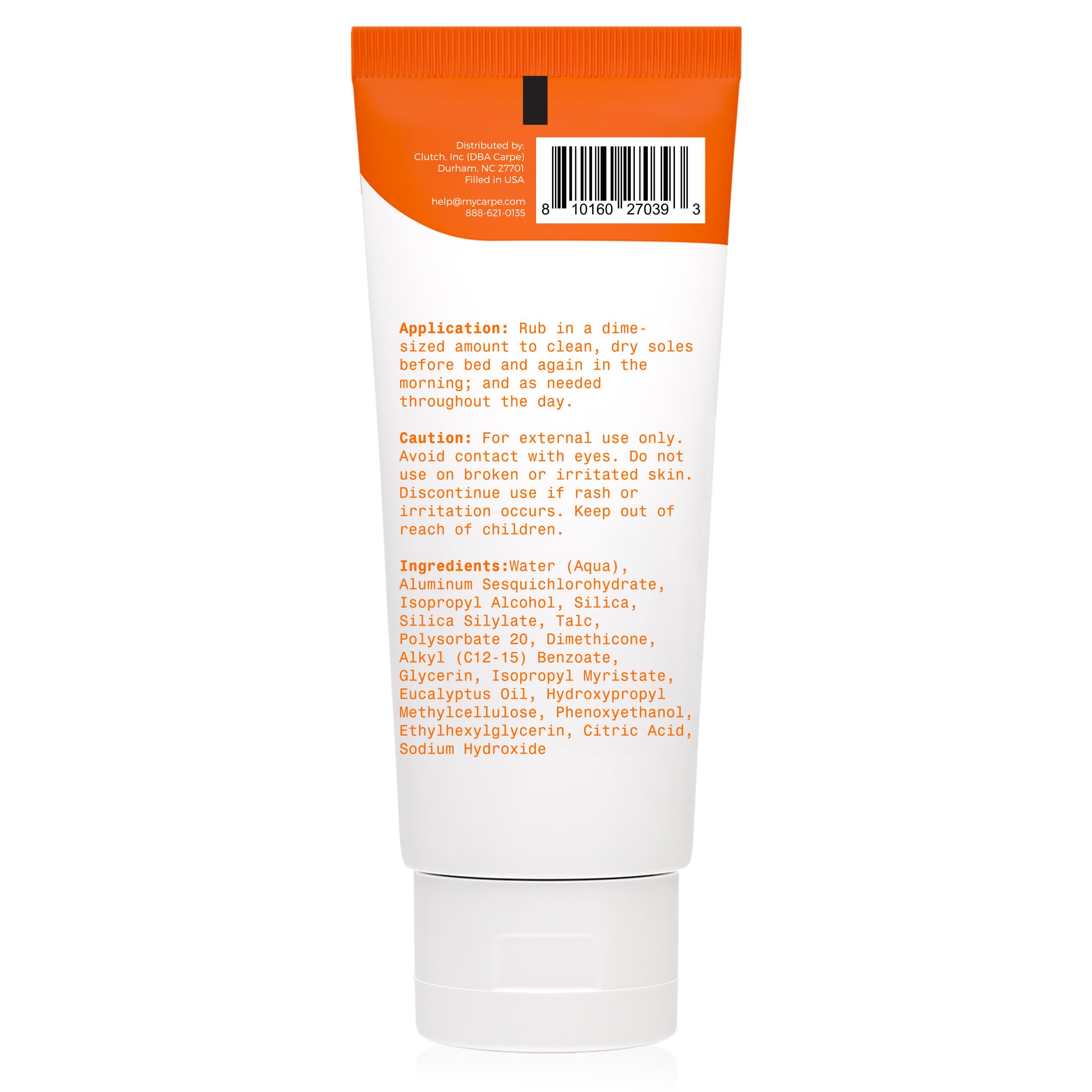 Carpe Sweat Absorbing Foot Lotion – Dermatologist-Recommended, Pack of Two