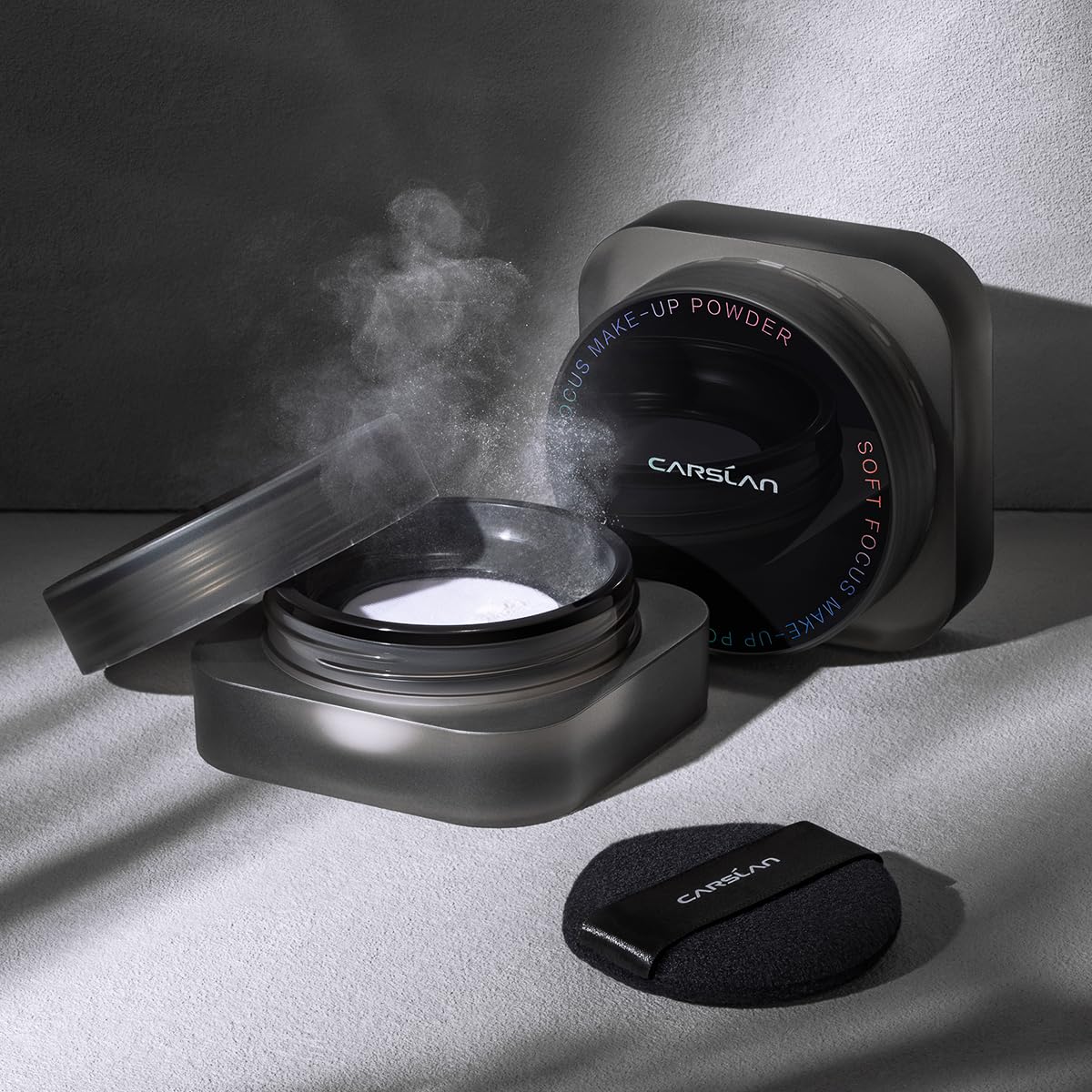 CARSLAN 1.0 Soft Focus Loose Setting Powder – Waterproof, Oil Control, Talc-Free (01 Blue Purple)