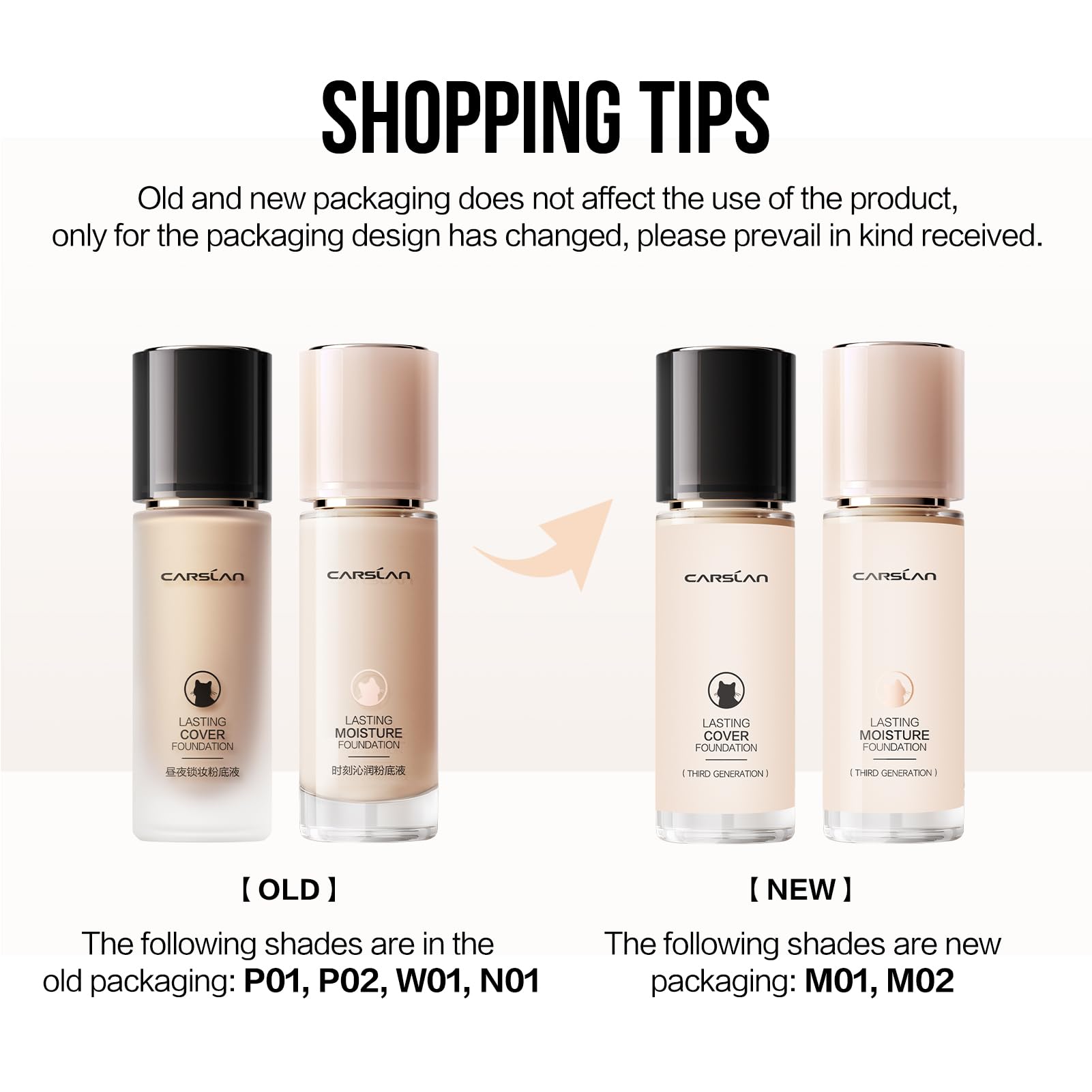 CARSLAN Lasting Moisture Foundation M01 – 24H Dewy Finish & Medium Coverage