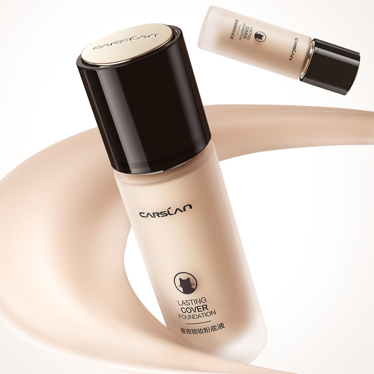 CARSLAN Lasting Cover Foundation – 24H Matte Full Coverage, Oil-Free, Waterproof | P01