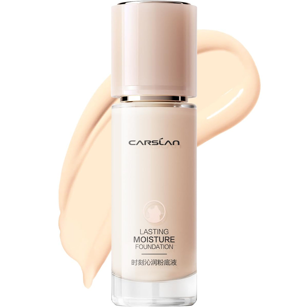CARSLAN Lasting Moisture Foundation 24H Dewy Finish Lightweight Poreless Coverage