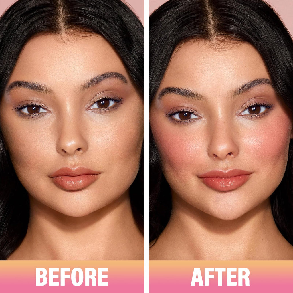 CARSLAN Sun Kissed Blush & Bronzer Stick – Matte Cream, Shade 02 Afternoon, 0.21 oz, Vegan