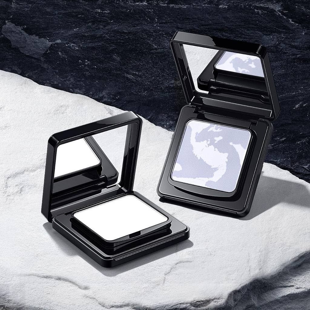 CARSLAN Waterproof Face Pressed Powder Compact | 24H Oil Control for Oily Skin (02)