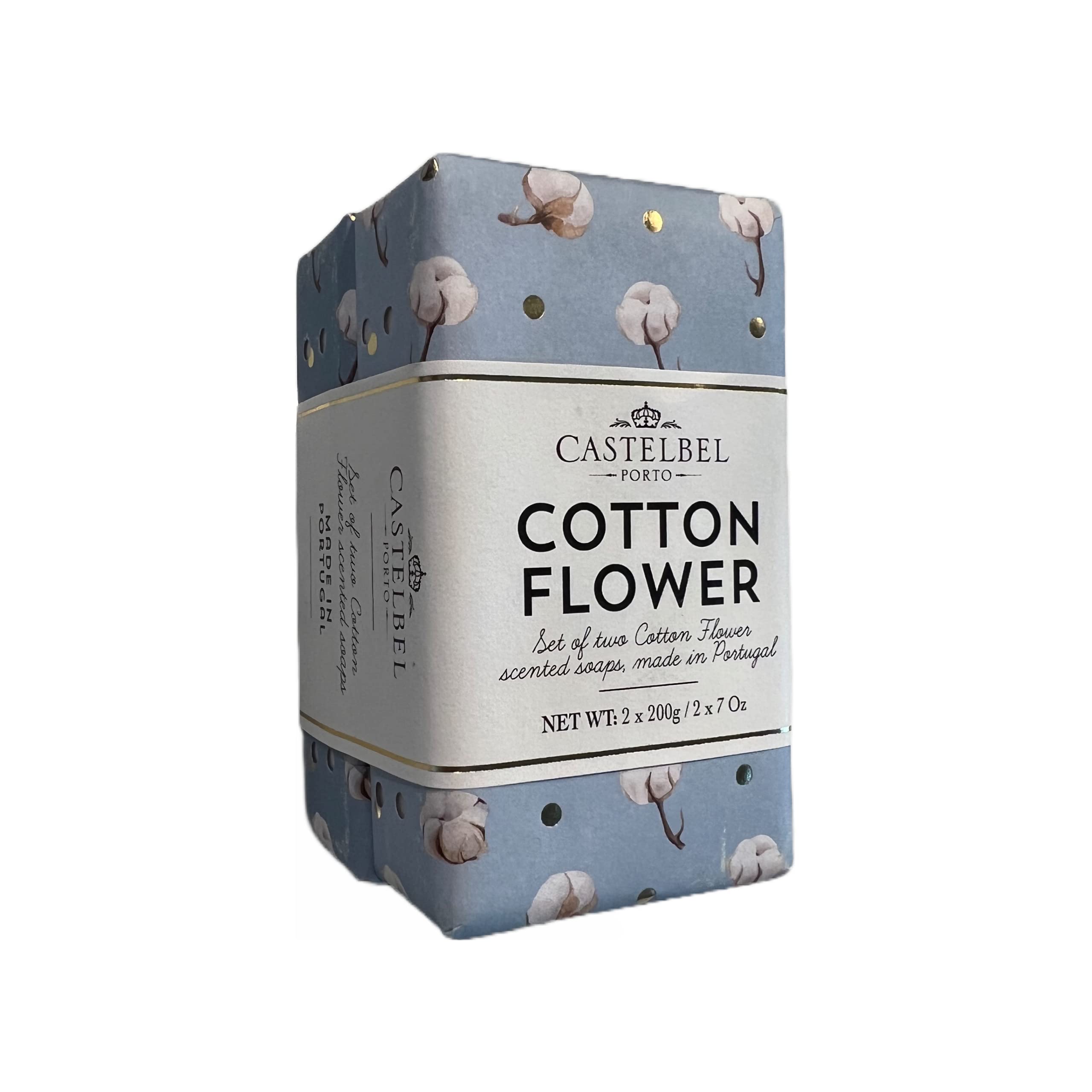 Castelbel Porto 2-Set – Cotton Flower Scented Soaps | Gift-Ready Bar Soap