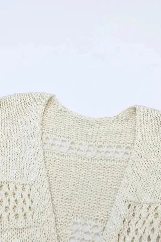 Hollowed Knit Dolman Sleeve Cardigan Women UK