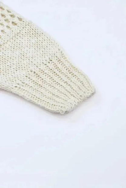Hollowed Knit Dolman Sleeve Cardigan Women UK