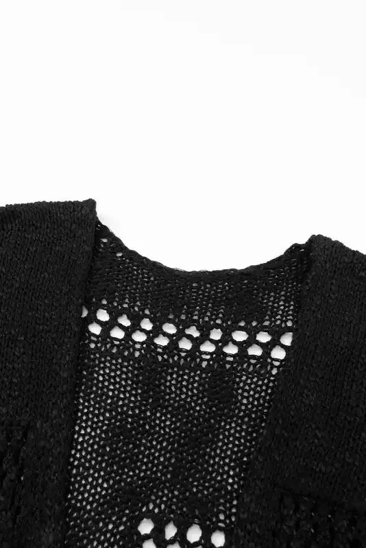 Hollowed Knit Dolman Sleeve Cardigan Women UK