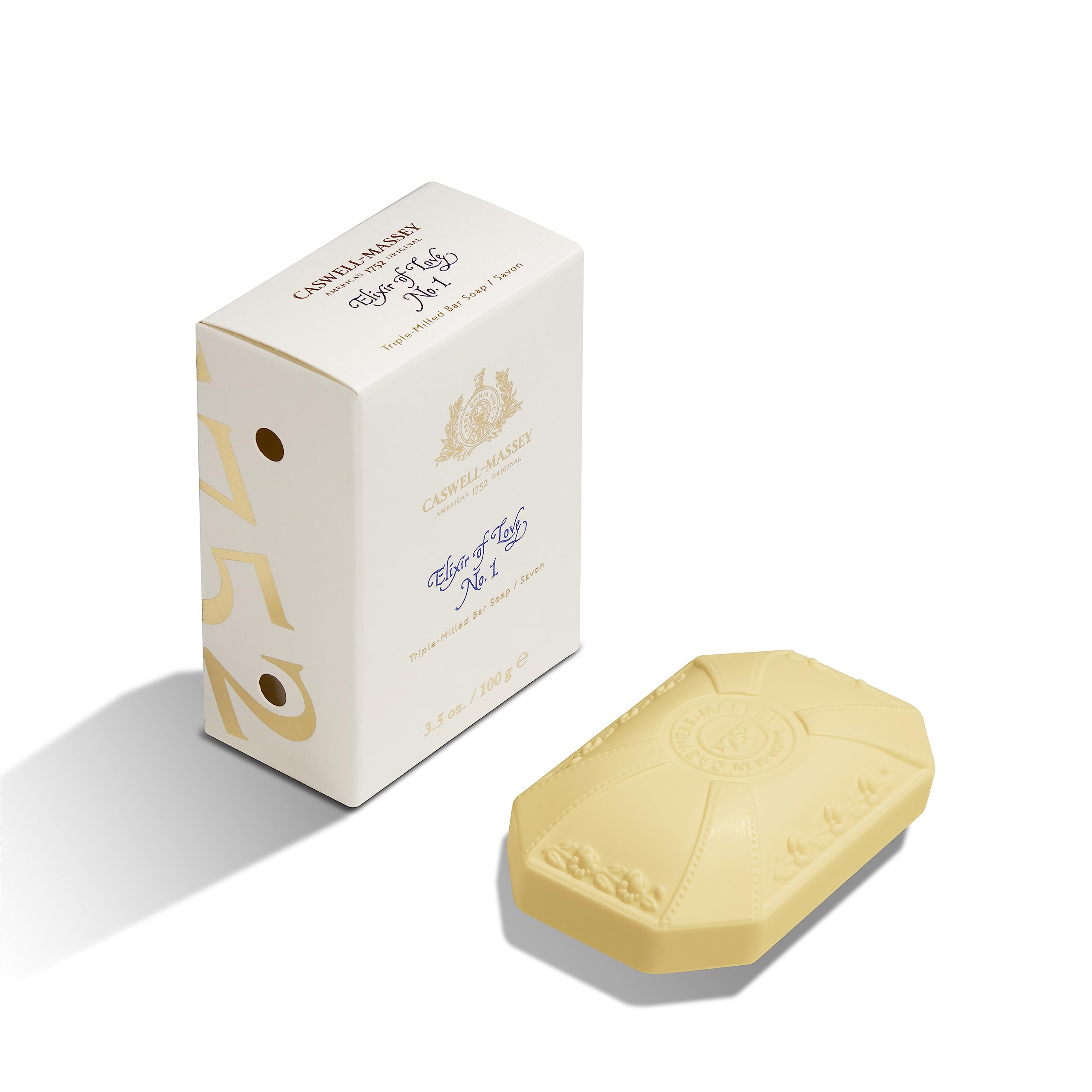 Caswell-Massey Elixir of Love Bar Soap for Women – Moisturizing Plant-Based 3.5 oz