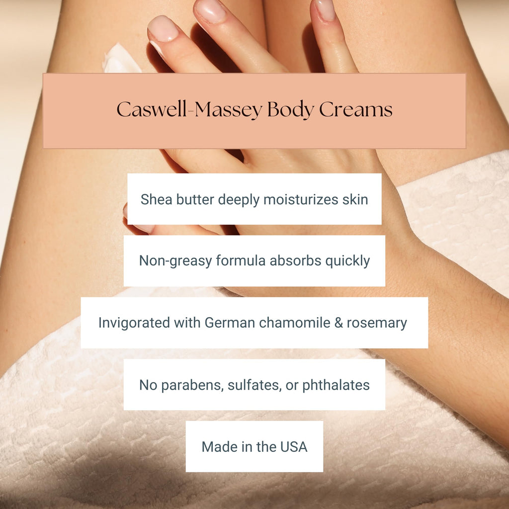 Caswell-Massey Marem Body Cream – Scented Moisturizer for Women, USA Made, 8 oz