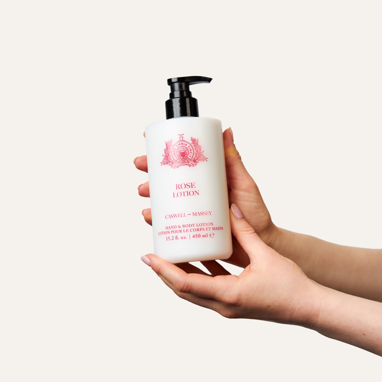 Caswell-Massey Rose Hand and Body Lotion – Fast-Absorbing Daily Moisturizer with Almond Oil, Shea Butter & Vitamin E | 15.2 oz