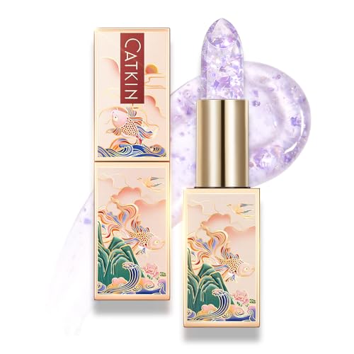 CATKIN Lip Balm Tint - Color-Changing Hydrating Lip Care with Vitamin E (Amethyst)