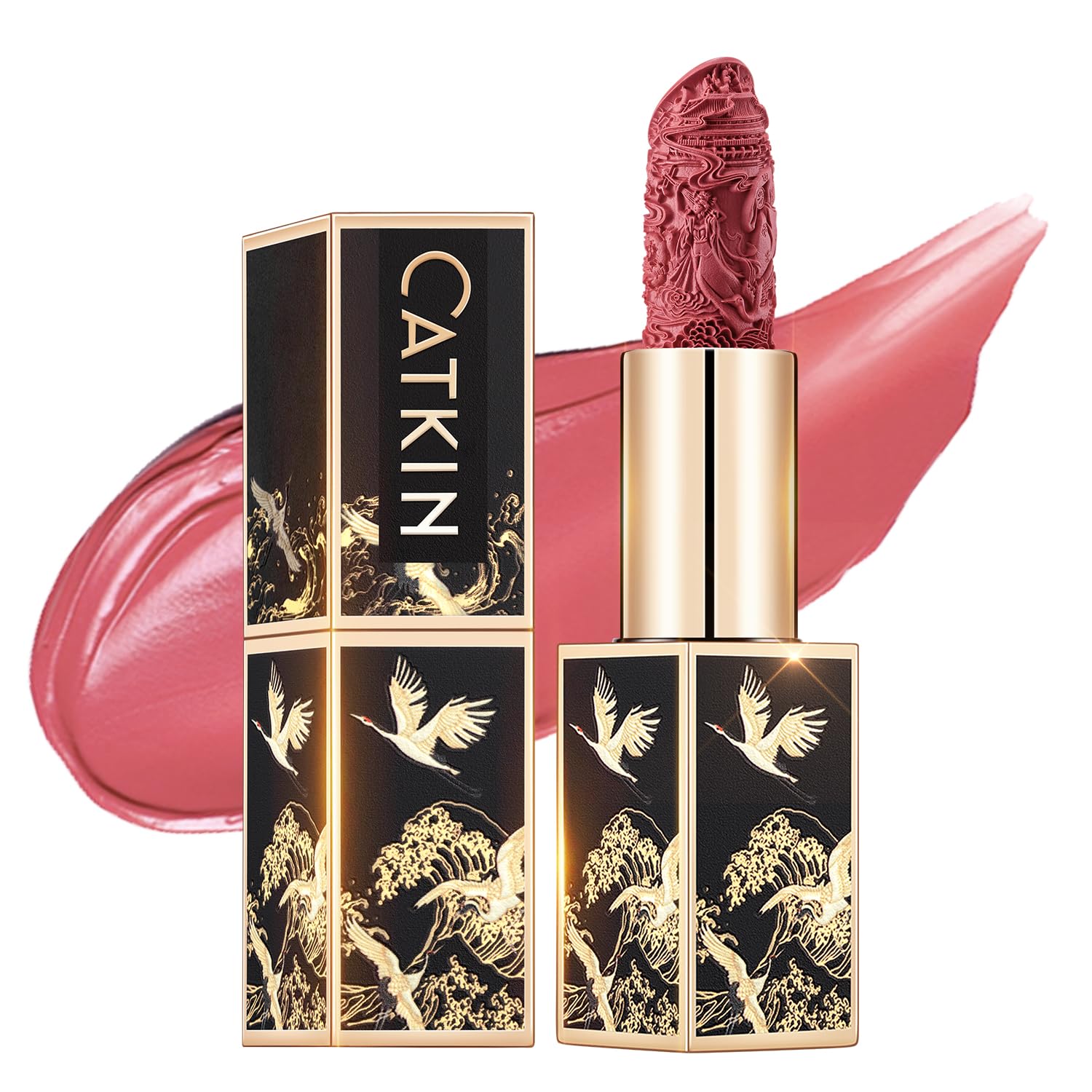 Catkin Moist Lipstick – Hydrating High-Impact Color (Pink Glow)