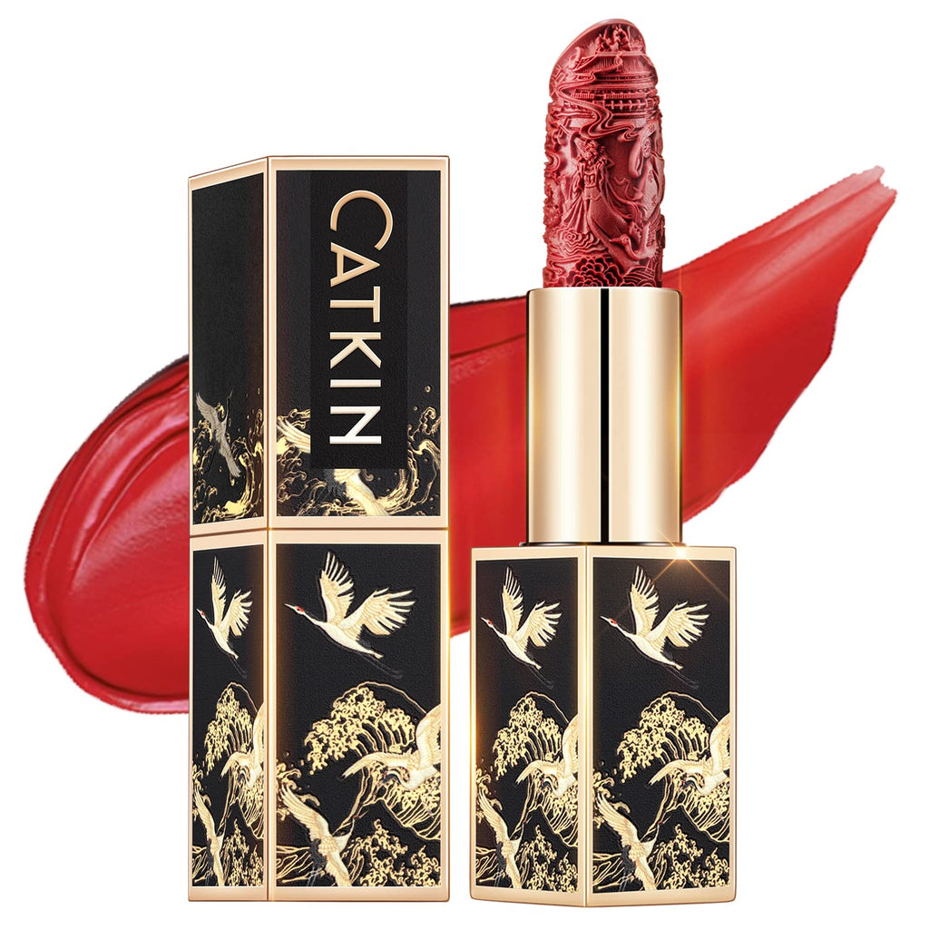 Catkin Moist Lipstick – Hydrating Matte Lip Color with Vitamin E & Avocado Oil
