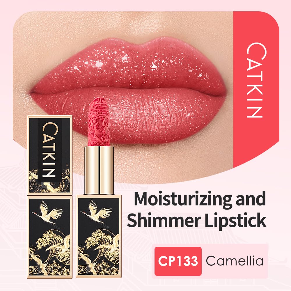 Catkin Moist Lipstick – Hydrating High-Impact Color with Vitamin E & Meadowfoam Oil