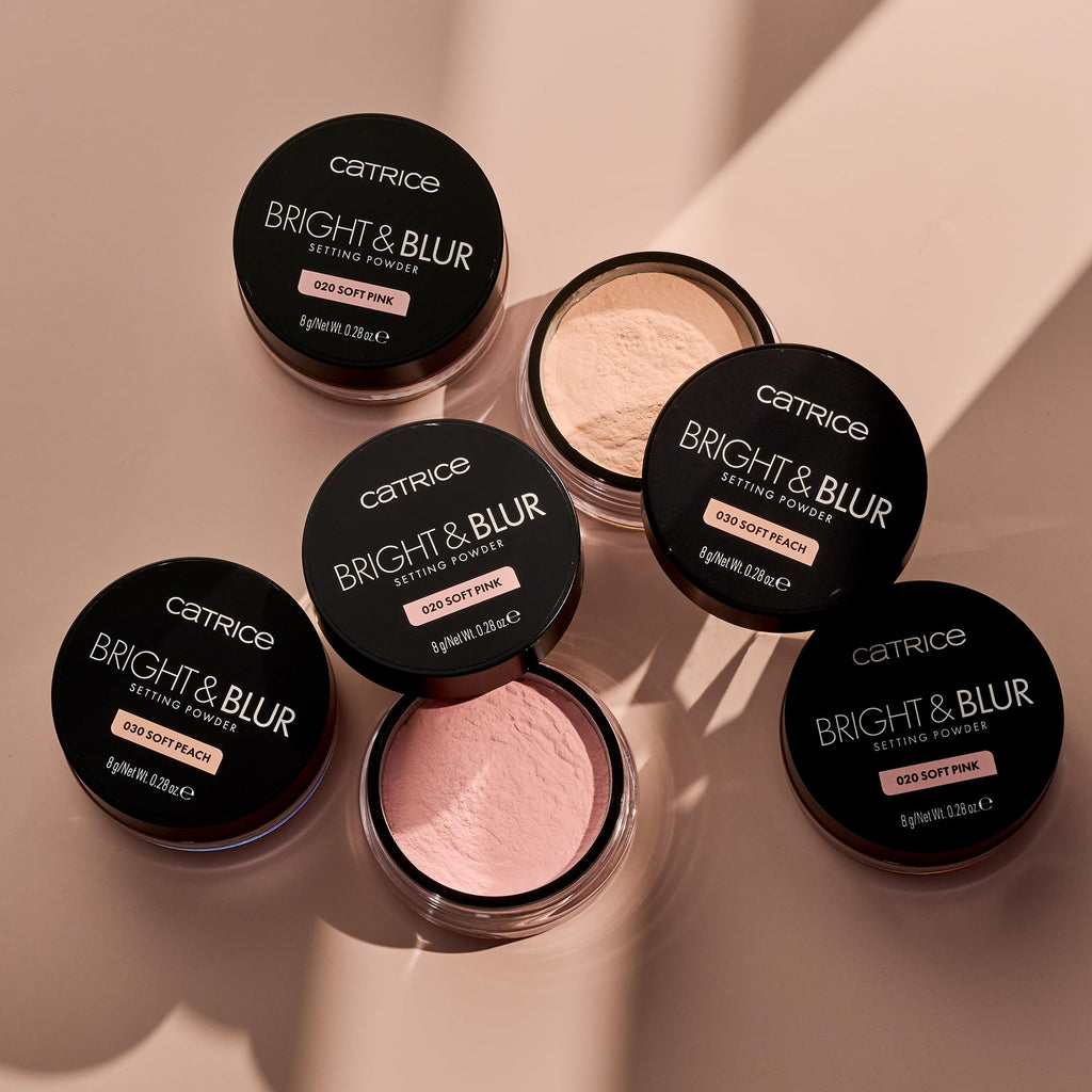 Catrice Bright & Blur Loose Setting Powder Soft Pink 020 — Fragrance-Free, Lightweight, Vegan & Cruelty-Free