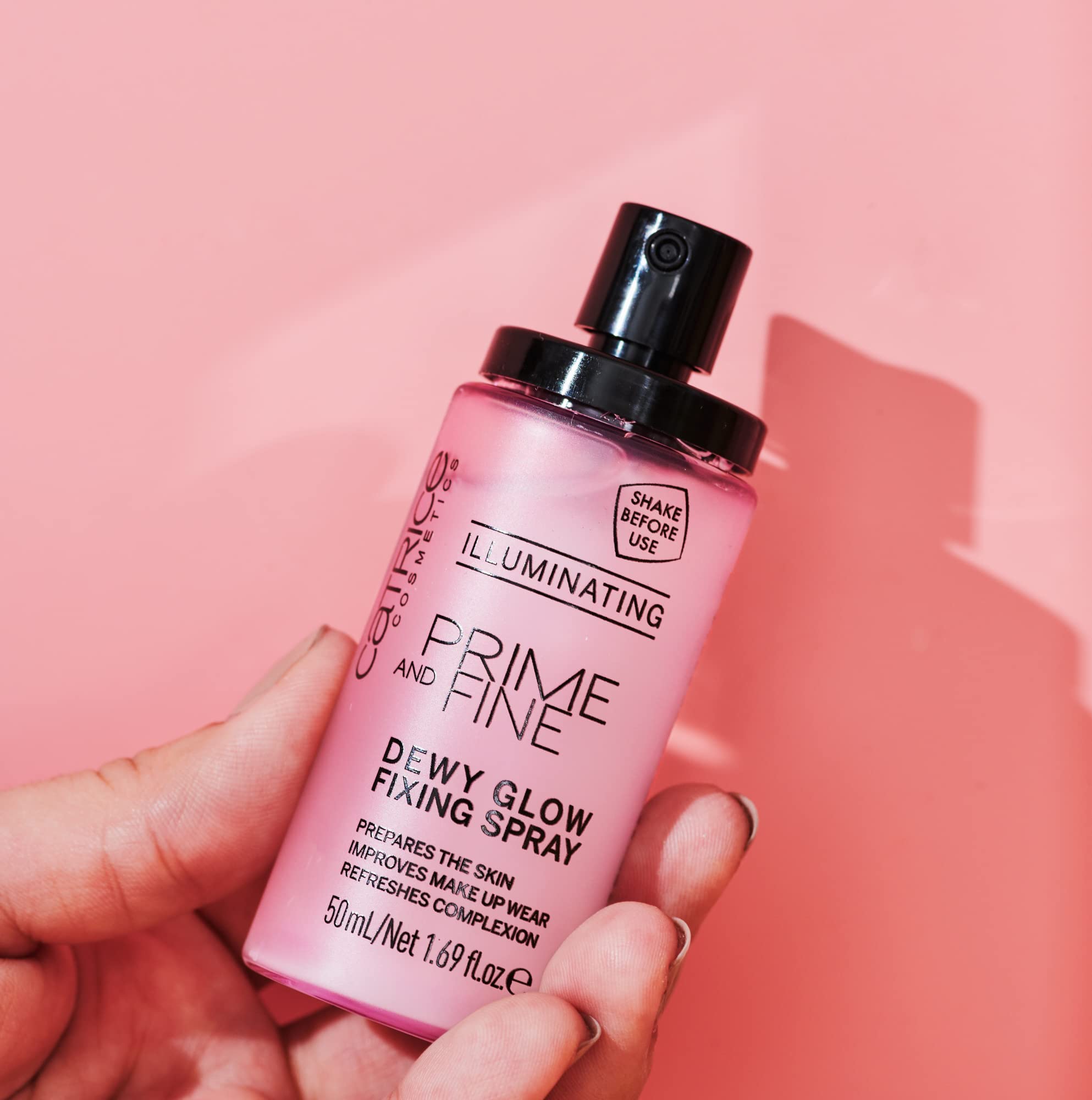 Catrice Prime & Fine Illuminating Dewy Glow Spray – 3-Pack, Transparent & Fast-Drying, Vegan & Cruelty-Free
