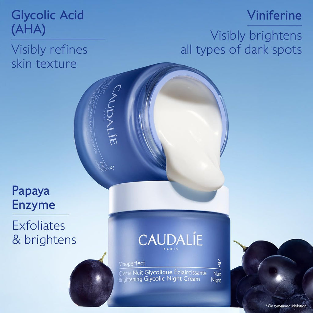 Caudalie Vinoperfect Dark Spot Brightening Glycolic Night Cream – Refill Pod (50 mL)