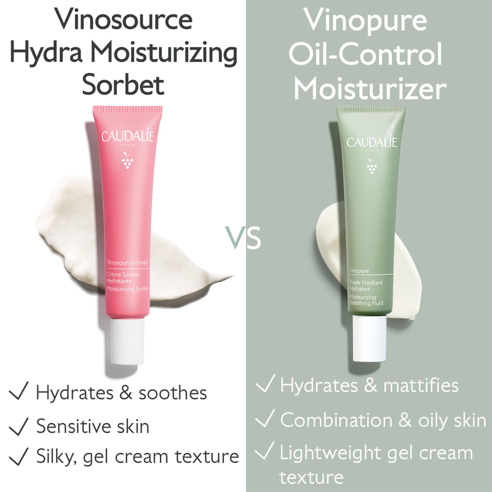 Caudalie Vinopure Oil Control Moisturizer – Hydrating & Mattifying Gel (40 mL)