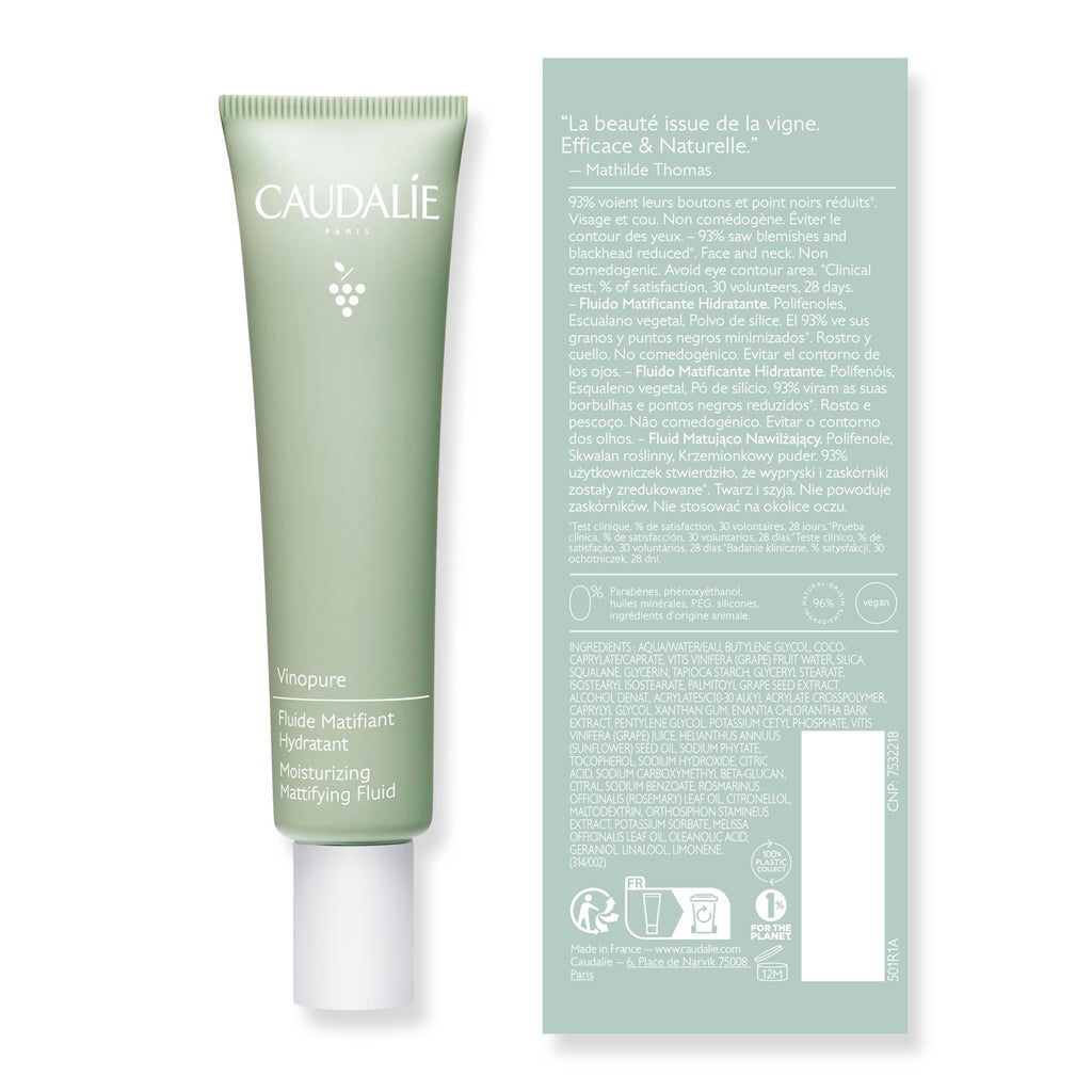 Caudalie Vinopure Oil Control Moisturizer – Hydrating & Mattifying Gel (40 mL)