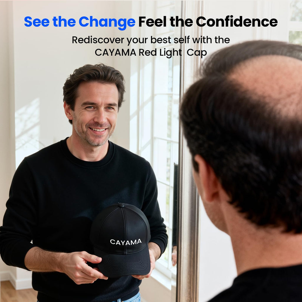 CAYAMA Red Light Hair Growth Cap – Cordless & Adjustable At-Home Therapy