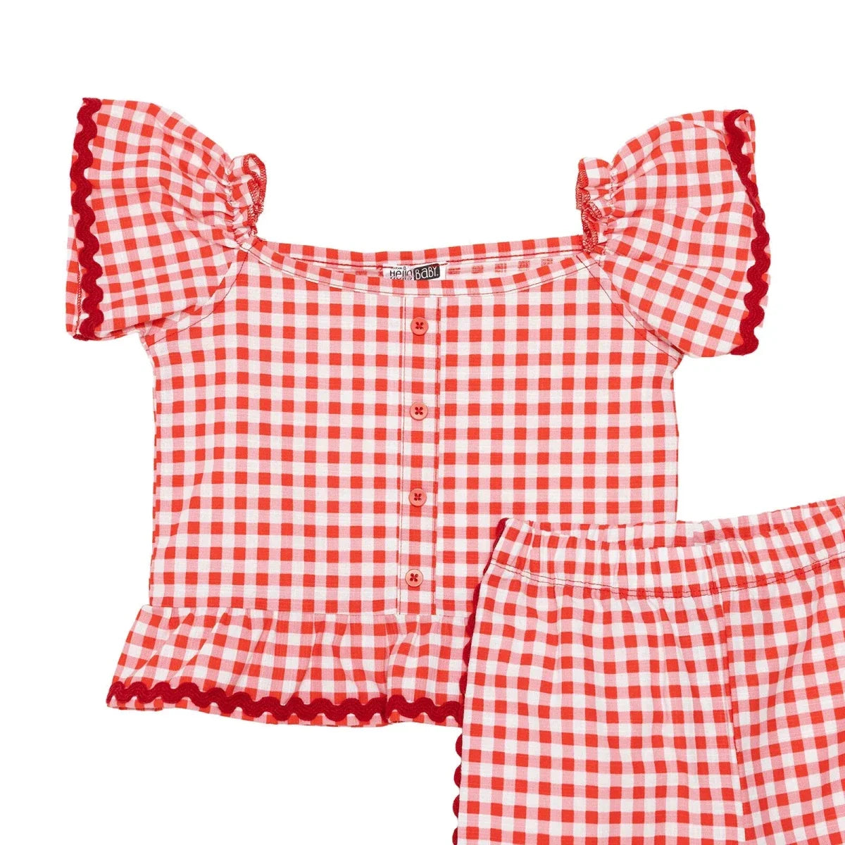 HelloBaby Short Sleeve Baby Top & Trousers Set (3-6 Months to 4-5 Years)