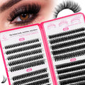 CCODDY Lash Clusters Fluffy Lashes Kit – 40D60D80D100D, D Curl, 10–18mm, Ultra-Thin Band