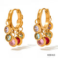 New Zircon Geometric Delicate Earrings Women