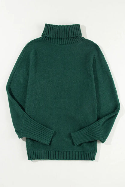 Fiery Red High Neck Sweater for a Stylish Christmas
