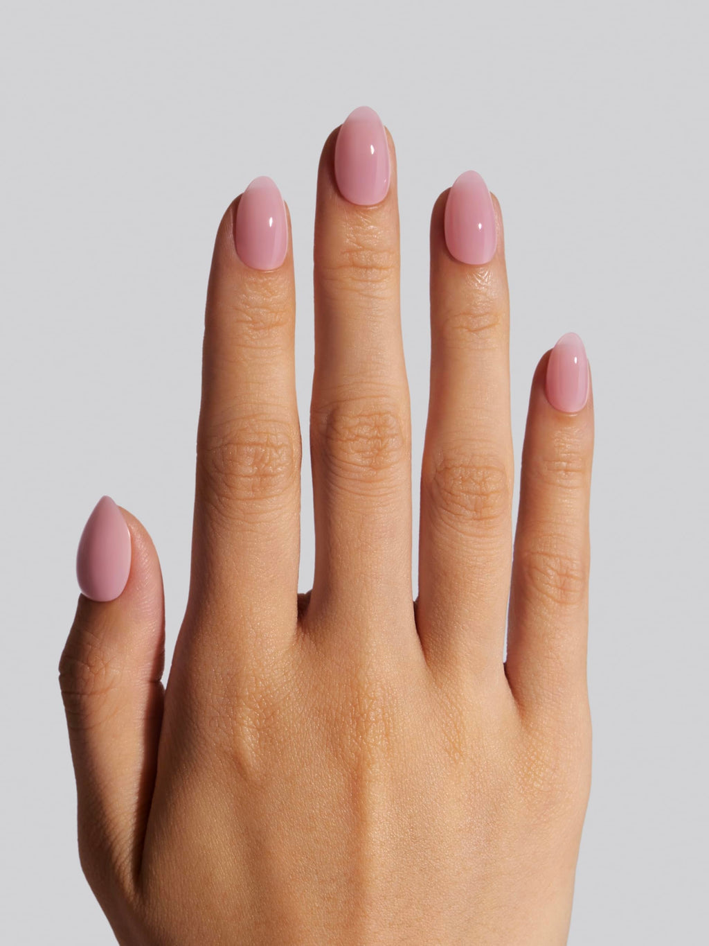 Celebritips Salon U-ltimate Misty Rose Nails – Extra Short Almond, Reusable Kit