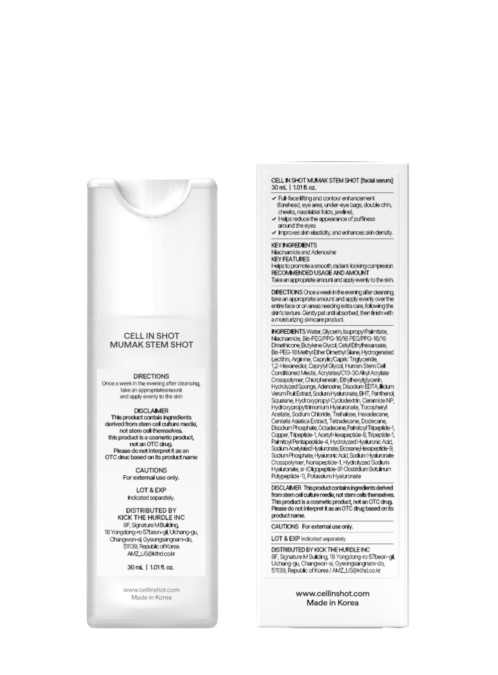 CELL IN SHOT Mumak Stem Shot – Skin Lifting & Elasticity Booster with MFSC® Stem Cell Technology