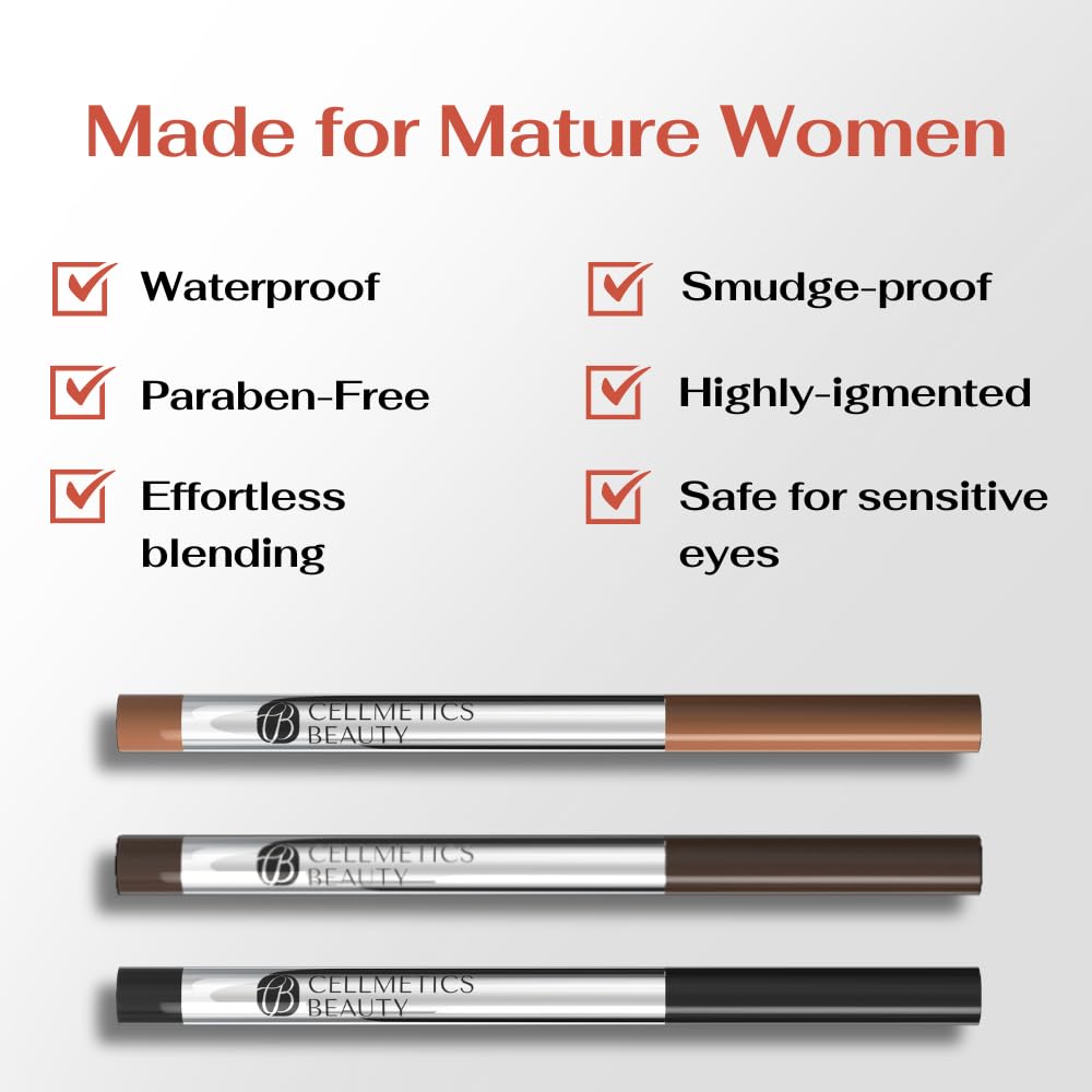 CELLMETICS Beauty Long-Wear Cream Eyeliner - Cold Brown (2) - Water-Resistant and Smudge-Proof