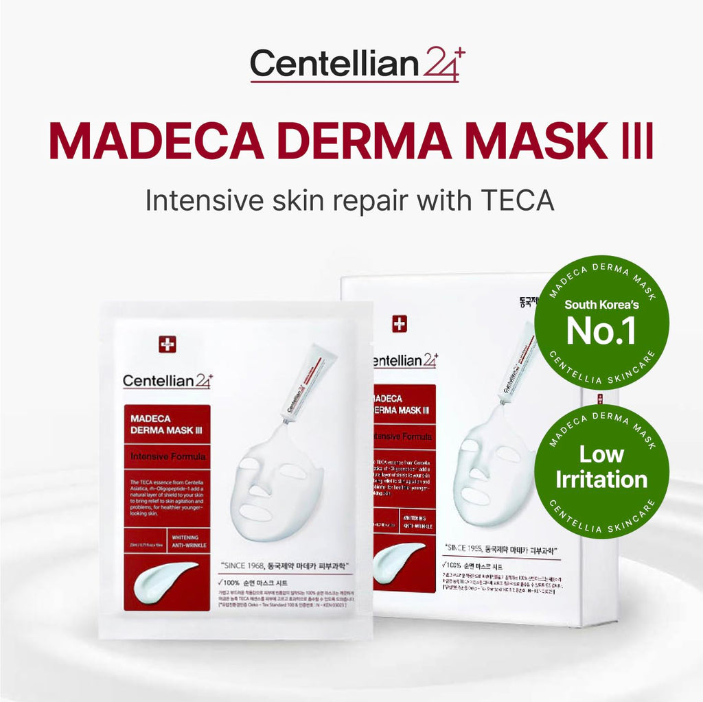 CENTELLIAN 24 Madeca Derma Mask Intensive 10pc – 24-Hour Hydration for All Skin Types