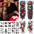 Cerlaza Christmas Temporary Tattoos for Adults | Holiday Party Skin Art & Accessories
