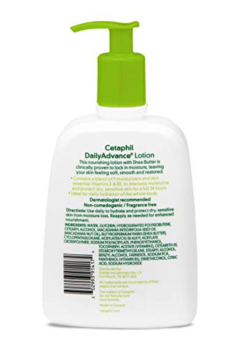 Cetaphil Advanced Relief Lotion with Shea Butter – 2 Pack, 16 oz each | Fragrance Free, 48-Hr Hydration, Restores Skin Barrier