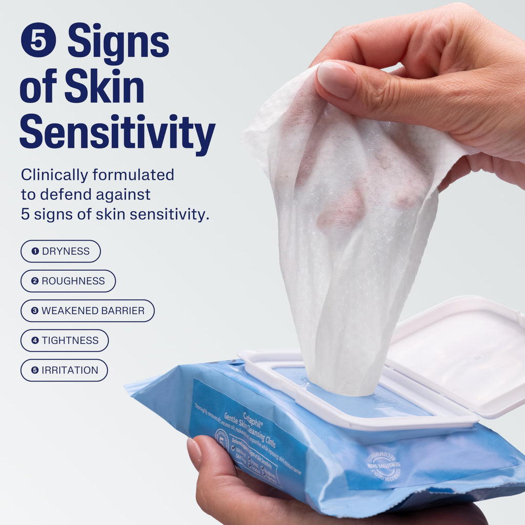 Cetaphil Gentle Skin Cleansing Cloths – 3 Pack (75 Wipes), Fragrance-Free for Sensitive Skin | Flip Top Closure