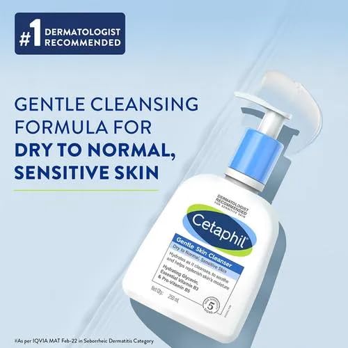 Cetaphil Gentle Skin Cleanser – 1L (32oz) Bottle for Daily Gentle Cleansing