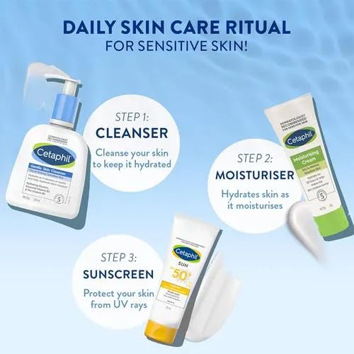 Cetaphil Gentle Skin Cleanser – 1L (32oz) Bottle for Daily Gentle Cleansing