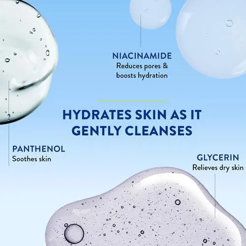 Cetaphil Gentle Skin Cleanser – 1L (32oz) Bottle for Daily Gentle Cleansing