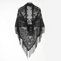 Jacquard Border Casual Shawl For Women