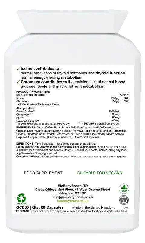 CGA Slender Green Coffee 8000 | Weight Management UK