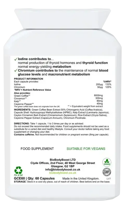 CGA Slender Green Coffee 8000 | Weight Management UK