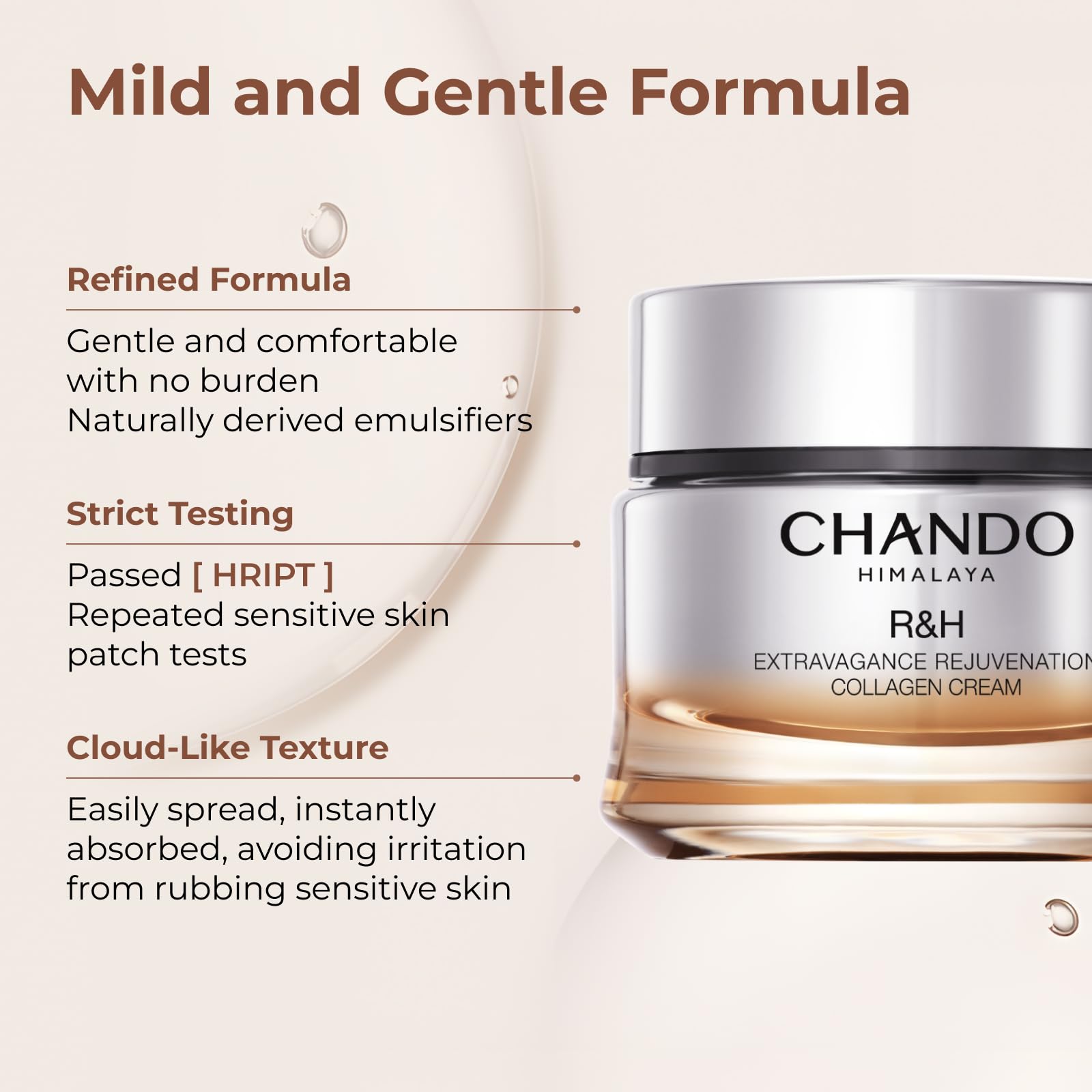 CHANDO HIMALAYA Extravagance Rejuvenation Collagen Cream (55g) – Collagen-Boosting Anti-Aging Moisturizer