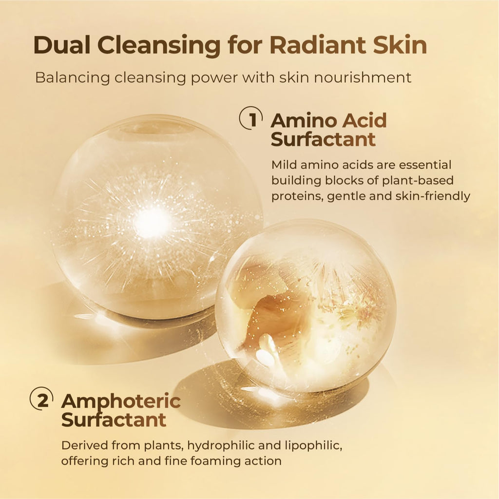 CHANDO HIMALAYA Gold Diamond Facial Cleanser – Reviving Daily Cleanser with Amino Acids for Hydration