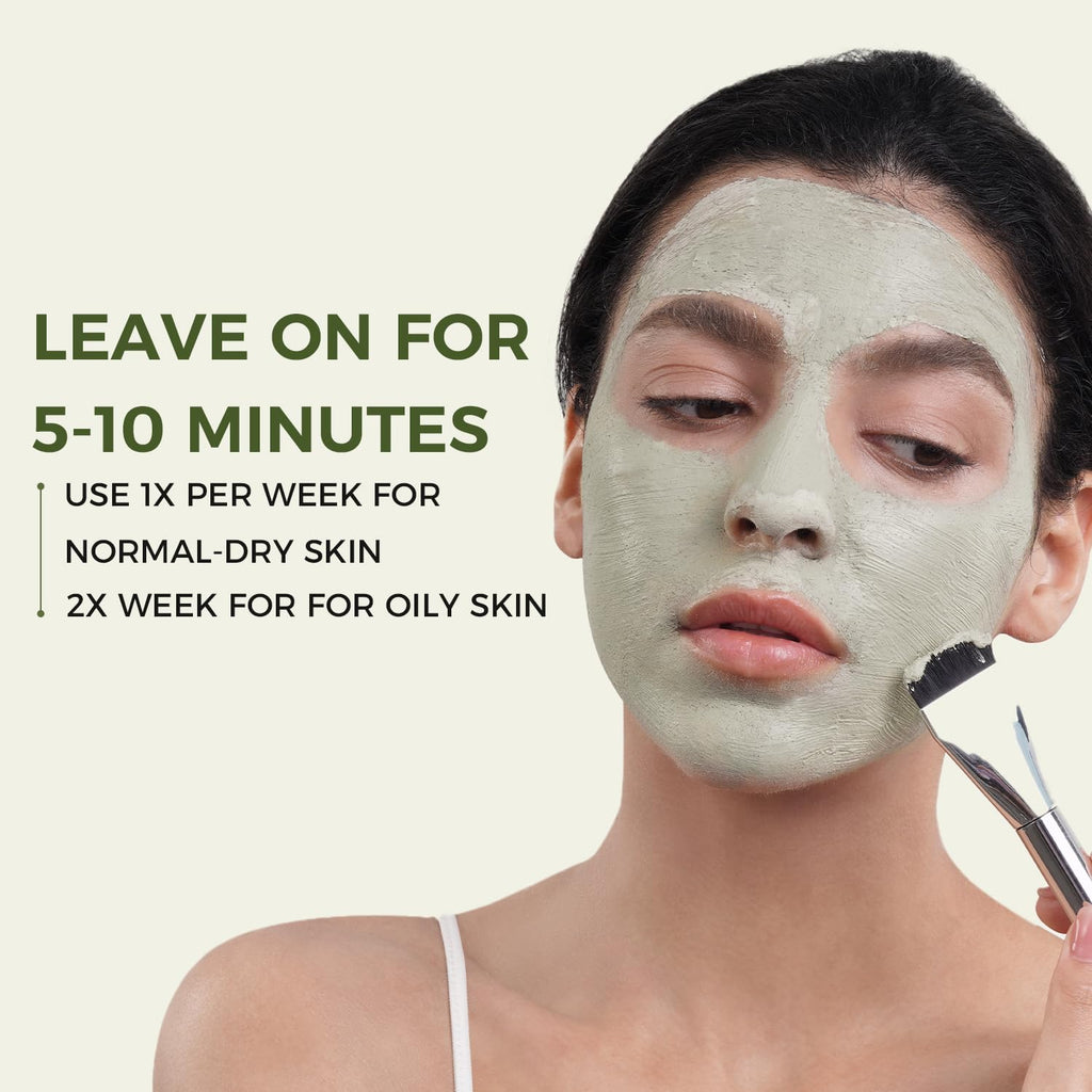 CHANDO HIMALAYA Purifying Green Tea Mask (2 Pack) — Deep Pore Cleansing with Green Tea Extract & Himalayan Clay