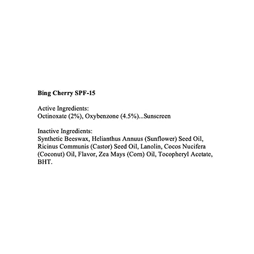 CHAP-ICE Lip Naturals Mini Bing Cherry Lip Balm SPF 15 - 12-Pack, Made in USA
