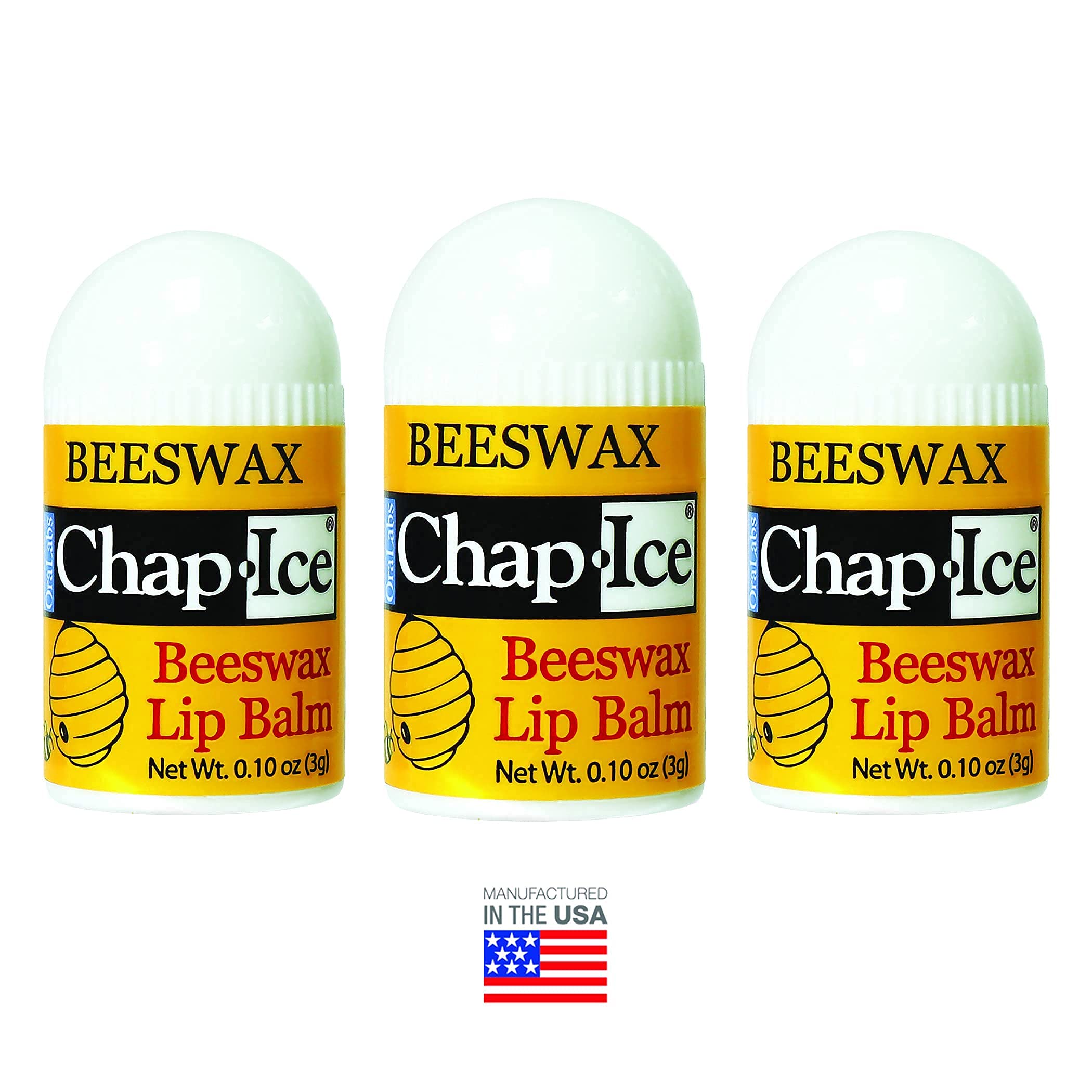 Chap-Ice® 12-Count Peppermint Mini Lip Balm with Vitamin E – Made in USA