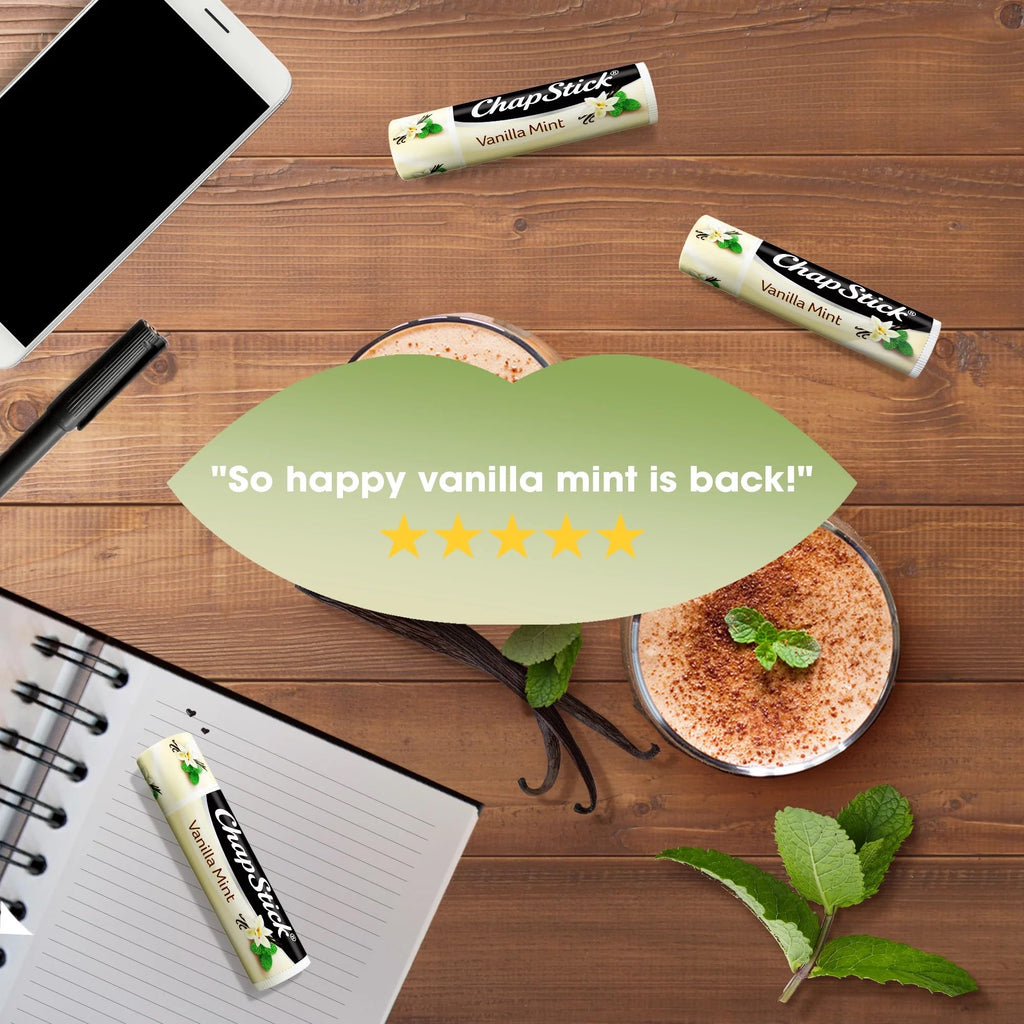 ChapStick Bulk Lip Balm Mint Favorites – 12 Sets of 3-Packs (36 Tubes) – Mint, Vanilla Mint, Peppermint